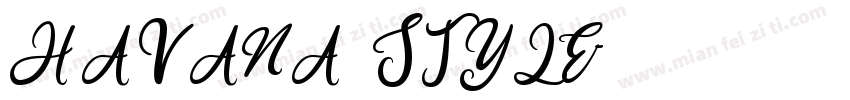 HAVANA STYLE字体转换
